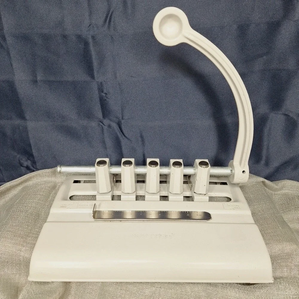 MASTER 5 HOLE Punch Heads Heavy Steel up to‎ 40 Sheet Five 11/32